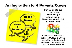 Invitation to S1 Parents/Carers Icon