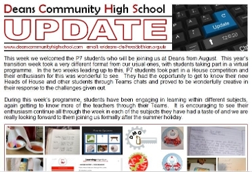 Update 12-6-20 for Parents/Carers & Students Icon
